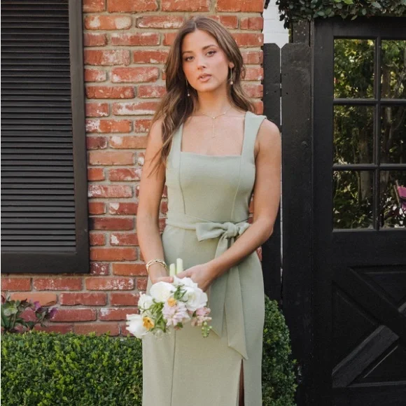 one shoulder green dress Alejandra Alonso Rojas One Shoulder Shawl Dress in Kelly Green 6